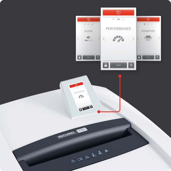 Шредер HSM SECURIO P44i P-5 с отделен модул за унищожаване на CD/DVD