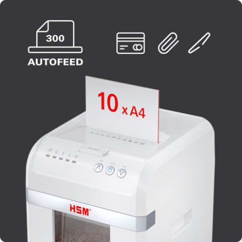 Шредер HSM shredstar Autofeed X300pro P-5