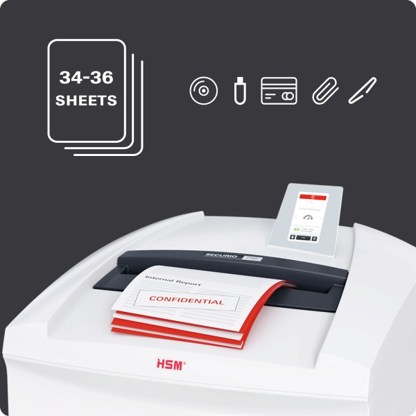 Шредер HSM SECURIO P40i P-4